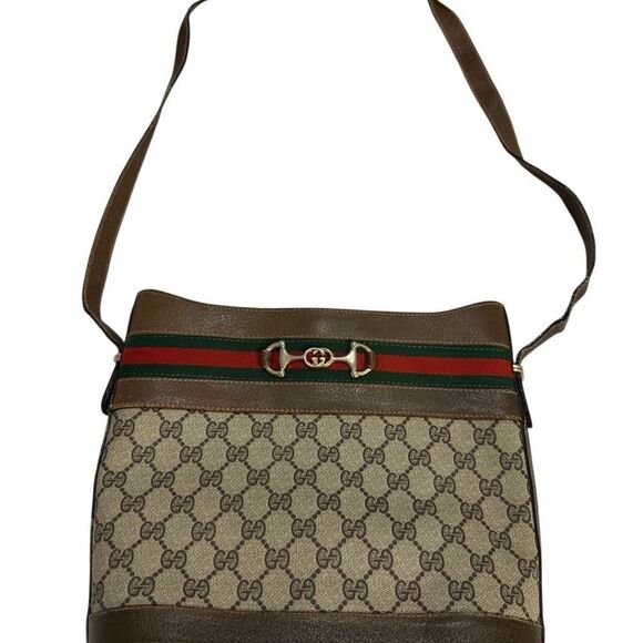 Gucci Secchiello Monogramma GG Vintage horsebit Ophidia Shoulder bag - Picture 3 of 12